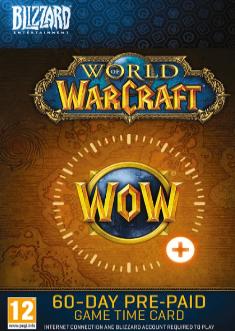 Карта игрового времени World of Warcraft (60 дней)